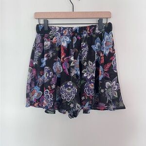Show Me Your MuMu Floral Black Skort